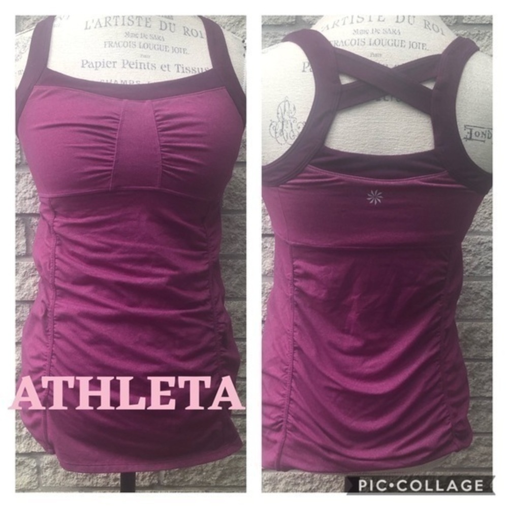 PLUM COLOR ATHLETA TOP  BD1